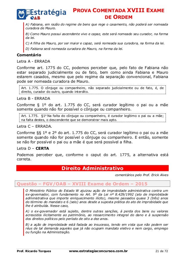 Exame de ordem oab fgv