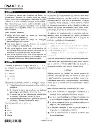 Prova   enade-computacao-2011