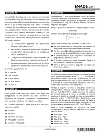 Prova   enade-computacao-2011