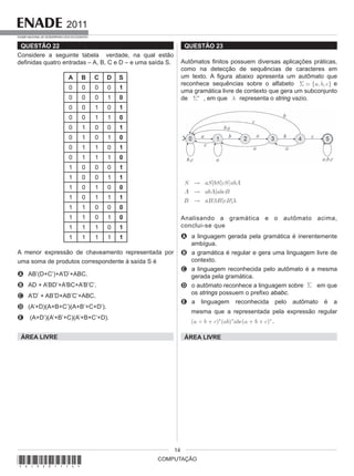 Prova   enade-computacao-2011