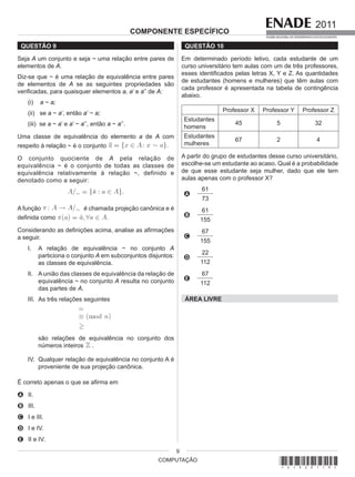 Prova   enade-computacao-2011