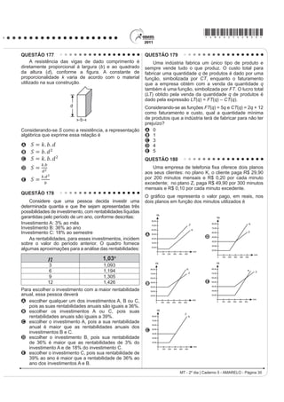 de Aluízio Azevedo, as
personagens são observadas como elementos coletivos
caracterizados por condicionantes de origem social,
sexo e etnia. Na passagem transcrita, o confronto
entre brasileiros e portugueses revela prevalência do
elemento brasileiro, pois
A destaca o nome de personagens brasileiras e omite
o de personagens portuguesas.
B exalta a força do cenário natural brasileiro e
considera o do português inexpressivo.
C mostra o poder envolvente da música brasileira, que
cala o fado português.
D destaca o sentimentalismo brasileiro, contrário à
tristeza dos portugueses.
E atribui aos brasileiros uma habilidade maior com
instrumentos musicais.
QUESTÃO 120
Guardar
Guardar uma coisa não é escondê-la ou trancá-la.
Em cofre não se guarda coisa alguma.
Em cofre perde-se a coisa à vista.
*XDUGDU XPD FRLVD p ROKiOD ¿WiOD PLUiOD SRU
admirá-la, isto é, iluminá-la ou ser por ela iluminado.
Guardar uma coisa é vigiá-la, isto é, fazer vigília por
ela, isto é, velar por ela, isto é, estar acordado por ela,
isto é, estar por ela ou ser por ela.
Por isso melhor se guarda o voo de um pássaro
Do que um pássaro sem voos.
Por isso se escreve, por isso se diz, por isso se publica,
por isso se declara e declama um poema:
Para guardá-lo:
Para que ele, por sua vez, guarde o que guarda:
Guarde o que quer que guarda um poema:
Por isso o lance do poema:
Por guardar-se o que se quer guardar.
Rio de Janeiro: Objetiva, 2001.
$ PHPyULD é um importante recurso do patrimônio
cultural de uma nação. Ela está presente nas lembranças
do passado e no acervo cultural de um povo. Ao tratar o
fazer poético como uma das maneiras de se guardar o
que se quer, o texto
A UHVVDOWD D LPSRUWkQFLD GRV HVWXGRV KLVWyULFRV SDUD D
FRQVWUXomR GD PHPyULD VRFLDO GH XP SRYR
B valoriza as lembranças individuais em detrimento
das narrativas populares ou coletivas.
C reforça a capacidade da literatura em promover a
subjetividade e os valores humanos.
D destaca a importância de reservar o texto literário
jTXHOHV TXH SRVVXHP PDLRU UHSHUWyULR FXOWXUDO
E revela a superioridade da escrita poética como forma
LGHDO GH SUHVHUYDomR GD PHPyULD FXOWXUDO
QUESTÃO 121
/pSLGD H OHYH
Língua do meu Amor velosa e doce,
que me convences de que sou frase,
que me contornas, que me vestes quase,
como se o corpo meu de ti vindo me fosse.
Língua que me cativas, que me enleias
os surtos de ave estranha,
em linhas longas de invisíveis teias,
de que és, há tanto, habilidosa aranha...
[...]
Amo-te as sugestões gloriosas e funestas,
amo-te como todas as mulheres
WH DPDP y OtQJXDODPD y OtQJXDUHVSOHQGRU
pela carne de som que à ideia emprestas
e pelas frases mudas que proferes
QRV VLOrQFLRV GH $PRU 
MACHADO, G. In: MORICONI, I. (org.). 2V FHP PHOKRUHV SRHPDV EUDVLOHLURV GR VpFXOR.
Rio de Janeiro: Objetiva, 2001 (fragmento).
$ SRHVLD GH *LOND 0DFKDGR LGHQWL¿FDVH FRP DV
concepções artísticas simbolistas. Entretanto, o texto
selecionado incorpora referências temáticas e formais
modernistas, já que, nele, a poeta
A SURFXUD GHVFRQVWUXLU D YLVmR PHWDIyULFD GR DPRU H
abandona o cuidado formal.
B concebe a mulher como um ser sem linguagem e
questiona o poder da palavra.
C questiona o trabalho intelectual da mulher e antecipa
a construção do verso livre.
D propõe um modelo novo de erotização na lírica
DPRURVD H SURS}H D VLPSOL¿FDomR YHUEDO
E explora a construção da essência feminina, a partir
da polissHPLD GH ³OtQJXD´ H LQRYD R Op[LFR
MACHADO, G. In: MORICONI, I. (org.). 2V FHP PHOKRUHV SRHPDV EUDVLOHLURV GR VpFXOR.
 