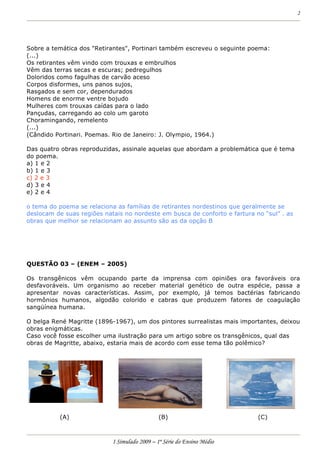 Prova 1 Em Simulado I 2009