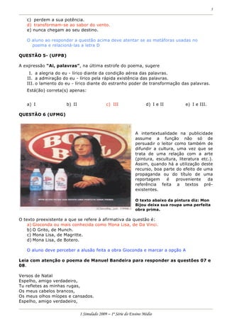 Prova 1 Em Simulado I 2009