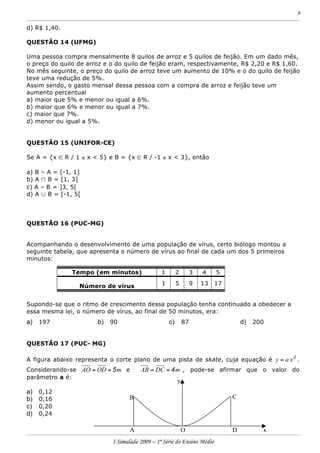 Prova 1 Em Simulado I 2009