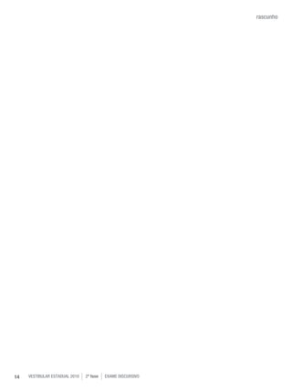 rascunho
vestibular estadual 2010 2ª fase Exame dISCURSIVO14
 