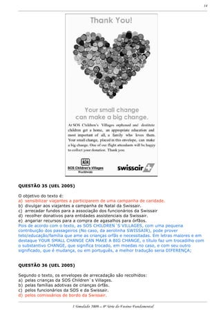 Prova 8 Ef Simulado I 2009