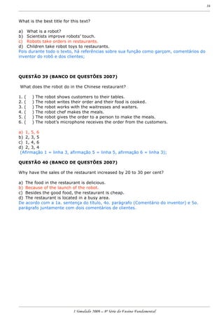 Prova 8 Ef Simulado I 2009