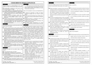 CONHECIMENTOS GERAIS E ESPECÍFICOS
QUESTÃO 16

QUESTÃO 19

Acerca do controle de constitucionalidade de leis e atos
normativos em vigor no direito brasileiro, julgue os itens abaixo.

Ù
Ú

Û

Ü

norma constitucional já revogada.
A norma objeto de controle na ação direta de
inconstitucionalidade deve, necessariamente, estar em vigor.
Na ação direta de inconstitucionalidade por omissão perante
o Supremo Tribunal Federal (STF), o descumprimento do
dever de legislar por parte de Poder Legislativo estadual não
é passível de controle.
Regimentos internos dos tribunais, embora não se
classifiquem como atos legislativos, podem ser objeto de
controle de constitucionalidade realizado concreta ou
abstratamente.
Ao prever o controle abstrato de constitucionalidade perante
os respectivos tribunais de justiça, as constituições estaduais
podem considerar legitimados à propositura de representação
de inconstitucionalidade outros entes não-arrolados na
Constituição da República como aptos a ajuizarem a ação
direta de inconstitucionalidade.

Ø Conquanto a remuneração dos servidores públicos federais

Ù

Ú

Û

Ü

deva ser fixada por lei, observada a iniciativa privativa em
cada caso, não há direito à revisão geral anual, pois o regime
estatutário submete os servidores à vontade unilateral da
União, que tem discricionariedade nessa matéria.
As agências reguladoras constituem espécie distinta de ente
da administração pública indireta: não são autarquias nem
empresas públicas; possuem personalidade jurídica de direito
privado, amplos poderes normativos e seus dirigentes não são
demissíveis ad nutum.
O contrato administrativo regido pela Lei n.º 8.666/1993 é
regulado por preceitos de direito público, sendo-lhe vedada
a aplicação de regras do direito privado, ainda que em caráter
supletivo.
A improbidade administrativa de servidor público pode ser
apurada em ação civil pública movida pelo Ministério
Público, no âmbito da qual tem cabimento o pedido de perda
da função pública e de ressarcimento ao erário, sem prejuízo
da ação penal cabível.
A responsabilidade objetiva do Estado, com base no risco
administrativo, de fundo constitucional, não alcança atos
praticados por sociedade de economia mista que explore
atividade econômica.

QUESTÃO 18

Ø Segundo a boa doutrina, o laconismo do decreto que rege as

Ø Caso a autoridade coatora apontada no mandado de segurança
não preste informações no prazo legal, verificam-se os efeitos

mais liberdade aos sócios, na elaboração do contrato social,

da revelia, considerando-se verdadeiros os fatos alegados

Ø A aquisição da propriedade do relógio por Marcelo

para conformar a sociedade às mais diversas necessidades

Ù
Ú
Û
Ü

dependeria da aceitação deste, por se tratar de contrato
bilateral.
Por não se tratar de bem de pequeno valor, a doação, para ser
válida, deveria ser feita por escritura pública ou instrumento
particular.
A doação será inoficiosa se, eventualmente, exceder o valor
da metade de todo o patrimônio de Paulo.
A doação não poderia ser celebrada, considerando o valor
estimativo do bem para Paulo.
Paulo poderia estipular, contratualmente, que o relógio
voltasse a seu patrimônio caso Marcelo falecesse antes dele.

QUESTÃO 20

pessoais e às múltiplas e complexas atividades econômicas,
desde que observados os princípios gerais que regem o direito
societário.

pelo impetrante.

Ù A sentença proferida citra ou infra petita pode ser corrigida
por via de embargos de declaração, cabendo ao juiz suprir a

Ù De acordo com a legislação brasileira em vigor, na sociedade
por quotas de responsabilidade limitada, a responsabilidade
dos sócios está limitada à importância total do capital, ainda

omissão.

Ú A reprodução de conversa mantida pelas partes e gravada por
uma delas é admitida como prova lícita em processo judicial.

que o contrato social seja omisso nesse aspecto.

Ú Na sociedade por quotas de responsabilidade limitada, é
permitida a alteração do contrato social somente com
aprovação da unanimidade dos sócios.

Û Preclui para o juiz a oportunidade de indeferir a inicial, por
inépcia, se não o fizer antes da citação do réu.

Ü É cabível apelação da decisão do juiz que julga embargos de

A conformação jurídica das sociedades comerciais vigente no
Brasil data ainda de 1850, quando da edição do Código
Comercial. Desde então, algumas regras acerca de tais sociedades
surgiram no Código Civil de 1916, a regulação das sociedades
por quotas de responsabilidade limitada foi estampada em
decreto de 1919, e a regência das sociedades anônimas encontrase em lei de 1976, cuja alteração mais significativa ocorreu
somente em outubro de 2001. Depreende-se desse breve
panorama a relativa estabilidade das normas que regem as
sociedades comerciais e o direito comercial em geral. Essa
estabilidade reflete a necessidade de segurança que o exercício
da prática comercial cultiva e requer. No que se refere às
sociedades comerciais, em geral, e às sociedades anônimas,
julgue os itens a seguir.

Û Poderá haver responsabilidade solidária entre os sócios

proferida em audiência de instrução e julgamento, deverá ser

Ù É competente o foro da situação da coisa — forum rei sitae

Ø A pluralidade de sócios é regra geral aplicável às sociedades

atacada por agravo retido, tendo em vista encontrar-se o

— para processar e julgar ação reivindicatória proposta

processo na fase instrutória.

contra a Caixa Econômica Federal, ainda que a comarca não

Ù

Ú

Ø O dolo acidental não anula o ato jurídico.
Ù A simulação não é considerada vício de consentimento.
Ú A coação pressupõe, necessariamente, fundado temor de dano

UnB / CESPE – TRT / 6.a Região
Cargo: Analista Judiciário – Área Judiciária – 6 / 14

quotas de responsabilidade limitada, julgue os itens seguintes.

sociedades por quotas de responsabilidade limitada concedeu

Em relação aos defeitos dos atos jurídicos, julgue os itens
seguintes.

à pessoa ou à família.
Û O erro na indicação da pessoa ou da coisa a que se referir a
declaração de vontade não vicia o ato quando, por seu
contexto e pelas circunstâncias, se puder identificar a coisa ou
a pessoa cogitada.
Ü O prazo para se requerer judicialmente a anulação dos atos
jurídicos contaminados com vícios de vontade é de seis anos.

Julgue os itens abaixo.

Julgue os itens subseqüentes, com base nessa situação hipotética.

QUESTÃO 17

Com relação ao regime jurídico da administração pública federal,
julgue os itens que se seguem.

QUESTÃO 23

Acerca das sociedades comerciais em geral e das sociedades por

Paulo, motorista de táxi, pai de dois filhos, presenteou
Marcelo, seu melhor amigo, com um relógio de ouro no valor
de R$ 17.000,00, adquirido a título hereditário, por ocasião
do falecimento do pai de Paulo.

Ø No âmbito difuso, o parâmetro de controle pode ser uma

QUESTÃO 21

Û
Ü

comerciais; no entanto, a legislação brasileira já admite a
existência das sociedades unipessoais.
Segundo a doutrina, a sociedade comercial é formada pela
manifestação de vontade de duas ou mais pessoas que se
propõem a unir esforços e recursos materiais para a
consecução de um fim econômico comum.
A sociedade anônima é considerada aberta ou fechada
conforme os valores mobiliários de sua emissão sejam
admitidos ou não à negociação no mercado de valores
mobiliários, sendo condição essencial para a referida
negociação, na hipótese de companhia aberta, o
correspondente registro desses valores mobiliários na
Comissão de Valores Mobiliários.
O estatuto da sociedade anônima fixará o valor do capital
social, expresso em moeda nacional ou estrangeira.
O estatuto da sociedade anônima fixará o número de ações
em que se divide o capital social, bem como o seu valor
nominal, necessariamente.

Concurso Público – Aplicação: 25/5/2002
É permitida a reprodução, desde que citada a fonte.

quotistas, na hipótese de falência da sociedade, se o capital
social não estiver totalmente integralizado.

Ü Em nenhuma hipótese, pode-se configurar a responsabilidade
ilimitada dos sócios na sociedade por quotas de

declaração opostos contra a sentença.
QUESTÃO 24

Julgue os itens subseqüentes.

responsabilidade limitada.

Ø O litisdenunciado não pode opor exceção declinatória de foro

QUESTÃO 22

Julgue os itens que se seguem.

alegando residir em foro diverso, tendo em vista ser a

Ø A decisão do juiz que extingue o feito por carência de ação,

Ù O juízo da vara da justiça do trabalho é competente para
conhecer de ação de consignação em pagamento de
contribuição sindical proposta por sociedade de economia

seja sede de justiça federal.

Ú Na execução de sentença, o executado não poderá argüir, em
embargos do devedor, a incompetência do juízo prolator da

mista federal.

Ú Somente a morte da parte, e não a de seu procurador, é causa
de suspensão do processo.

Û É vedado ao juiz de primeiro grau reconhecer a
inconstitucionalidade de lei incidenter tantum, sem a
observância

competência fixada em relação à ação principal.

da

instauração

do

incidente

de

inconstitucionalidade prevista no Código de Processo Civil.

Ü Na execução, admite-se, ausente qualquer das condições da

sentença exeqüenda.

Û Se a lide comportar julgamento antecipado, e o juiz
determinar a realização de audiência de instrução e
julgamento, a parte interessada poderá agravar da decisão.

Ü Empresa de transporte coletivo demandada em ação de
reparação de danos por vítimas de acidente poderá nomear à

ação, que o executado defenda-se por meio da exceção de
pré-executividade, sem que fique obrigado a garantir o juízo.

UnB / CESPE – TRT / 6.a Região
Cargo: Analista Judiciário – Área Judiciária – 7 / 14

autoria o motorista causador direto do dano.

Concurso Público – Aplicação: 25/5/2002
É permitida a reprodução, desde que citada a fonte.

 
