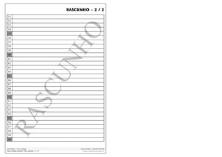 RASCUNHO – 2 / 2
31
32
33
34
35
36
37
38
39
40
41
42
43
44
45
46
47
48
49
50
51
52
53
54
55
56
57
58
59
60
UnB / CESPE – TRT / 6.a Região
Cargo: Analista Judiciário – Área Judiciária – 14 / 14

Concurso Público – Aplicação: 25/5/2002
É permitida a reprodução, desde que citada a fonte.

 