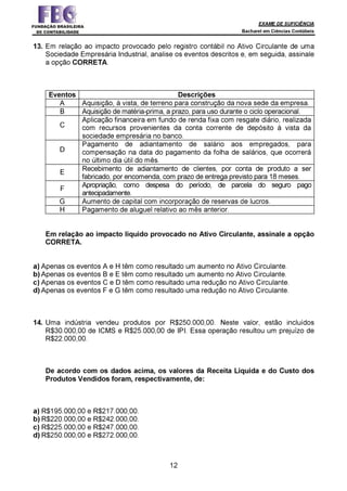 Prova Bacharel 2 2014