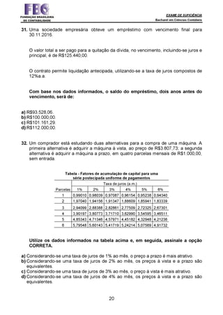 Prova Bacharel 2 2014