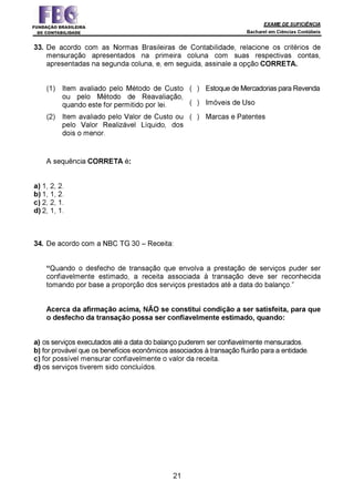 Prova Bacharel 2 2014