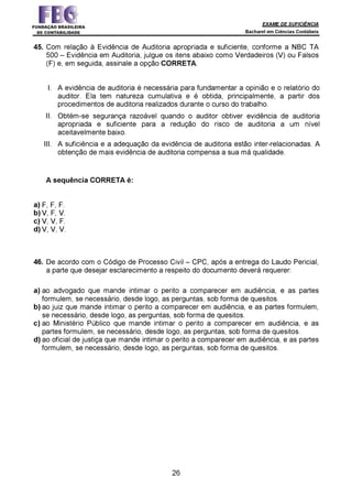 Prova Bacharel 2 2014