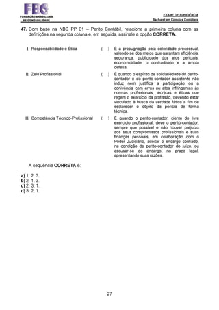 Prova Bacharel 2 2014