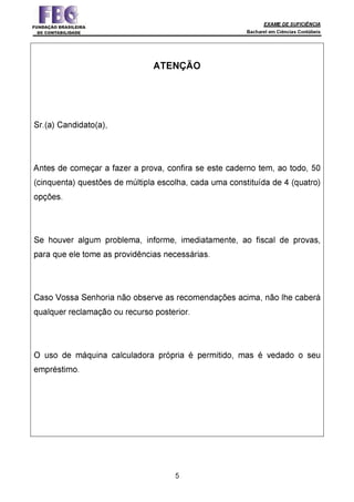 Prova Bacharel 2 2014