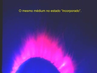 O mesmo médium no estado “incorporado”. 