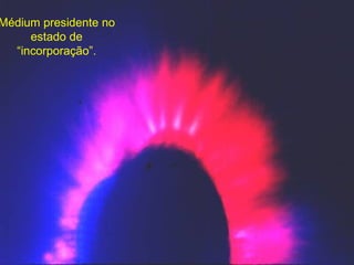 Médium presidente no estado de “incorporação”. 