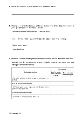 Prova De Afericao Lp 2 Ciclo 09