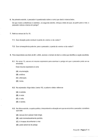 Prova de afericao_portugues_2017_enunciado