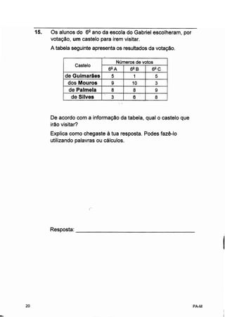 Prova de aferição 2004