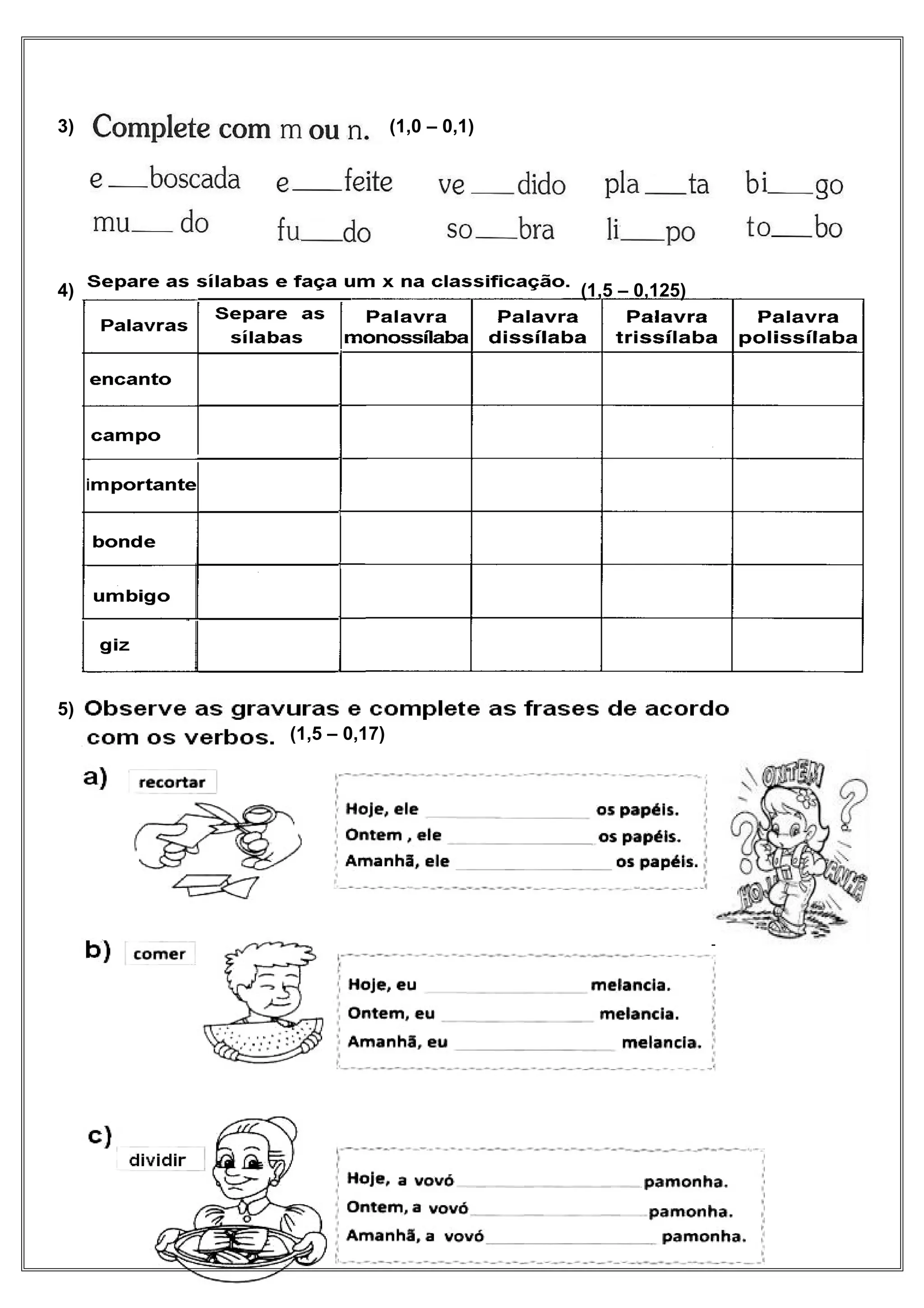 3) (1,0 – 0,1)
4) (1,5 – 0,125)
5)
(1,5 – 0,17)