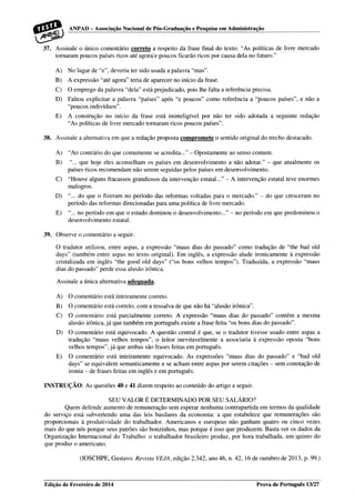 Prova de portugues 02. 2014