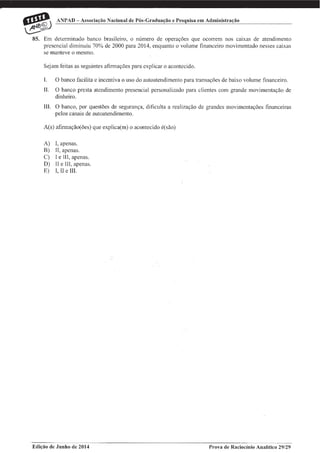 Prova de rac. analitico Jul/2014