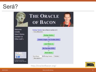 Será?

http://oracleofbacon.org/
05/07/2013

Marco Aurélio Gerosa

9

 