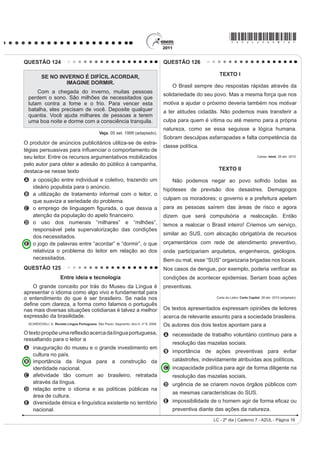 0$586+, / $ 'LVSRQtYHO HP KWWSZZZSXFVSEU $FHVVR HP  MXQ                                  TEXTO II

O computador mudou nossa maneira de ler e escrever,                                        João Cabral, que já emprestara sua voz ao rio,
                                                                                       transfere-a, aqui, ao retirante Severino, que, como
e o hipertexto pode ser considerado como um novo
                                                                                       o Capibaribe, também segue no caminho do Recife.
HVSDoR GH HVFULWD H OHLWXUD 'H¿QLGR FRPR XP FRQMXQWR                                  A autoapresentação do personagem, na fala inicial
de blocos autônomos de texto, apresentado em meio                                      do texto, nos mostra um Severino que, quanto mais
eletrônico computadorizado e no qual há remissões                                      VH GH¿QH PHQRV VH LQGLYLGXDOL]D SRLV VHXV WUDoRV
associando entre si diversos elementos, o hipertexto                                   ELRJUi¿FRV VmR VHPSUH SDUWLOKDGRV SRU RXWURV KRPHQV
                                                                                                                         SECCHIN, A. C. -RmR DEUDO: a poesia do menos.
A é uma estratégia que, ao possibilitar caminhos                                                                              5LR GH -DQHLUR 7RSERRNV  IUDJPHQWR 