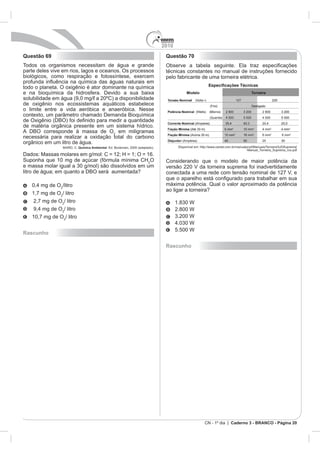 2010
Questão 69                            Questão 70




             Quimica Ambiental



                                 O




Rascunho

                                      Rascunho




                                                   Caderno 3 - BRANCO - Página 20
 