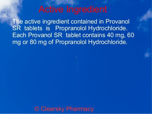 propranolol 80mg sr