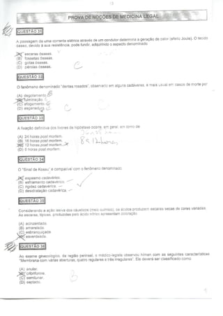 Prova perito pcmg gab b 2013