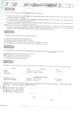 Prova perito pcmg gab b 2013