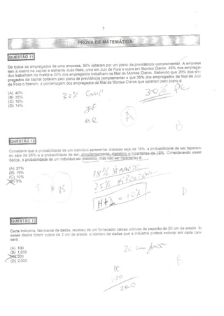 Prova perito pcmg gab b 2013