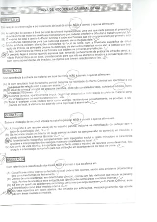 Prova perito pcmg gab b 2013