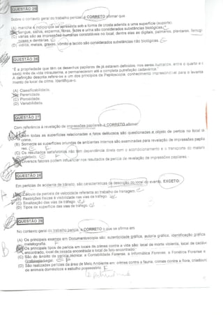 Prova perito pcmg gab b 2013