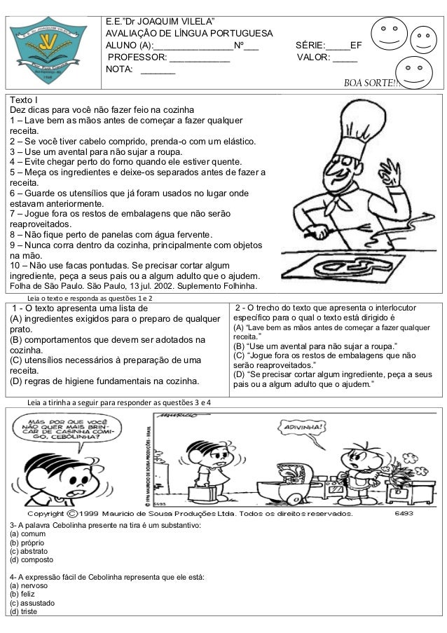 Prova de portugues substantivos Prova de portugues substantivos