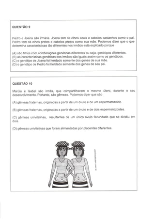 Prova SME 8º ano 1º bim 2012