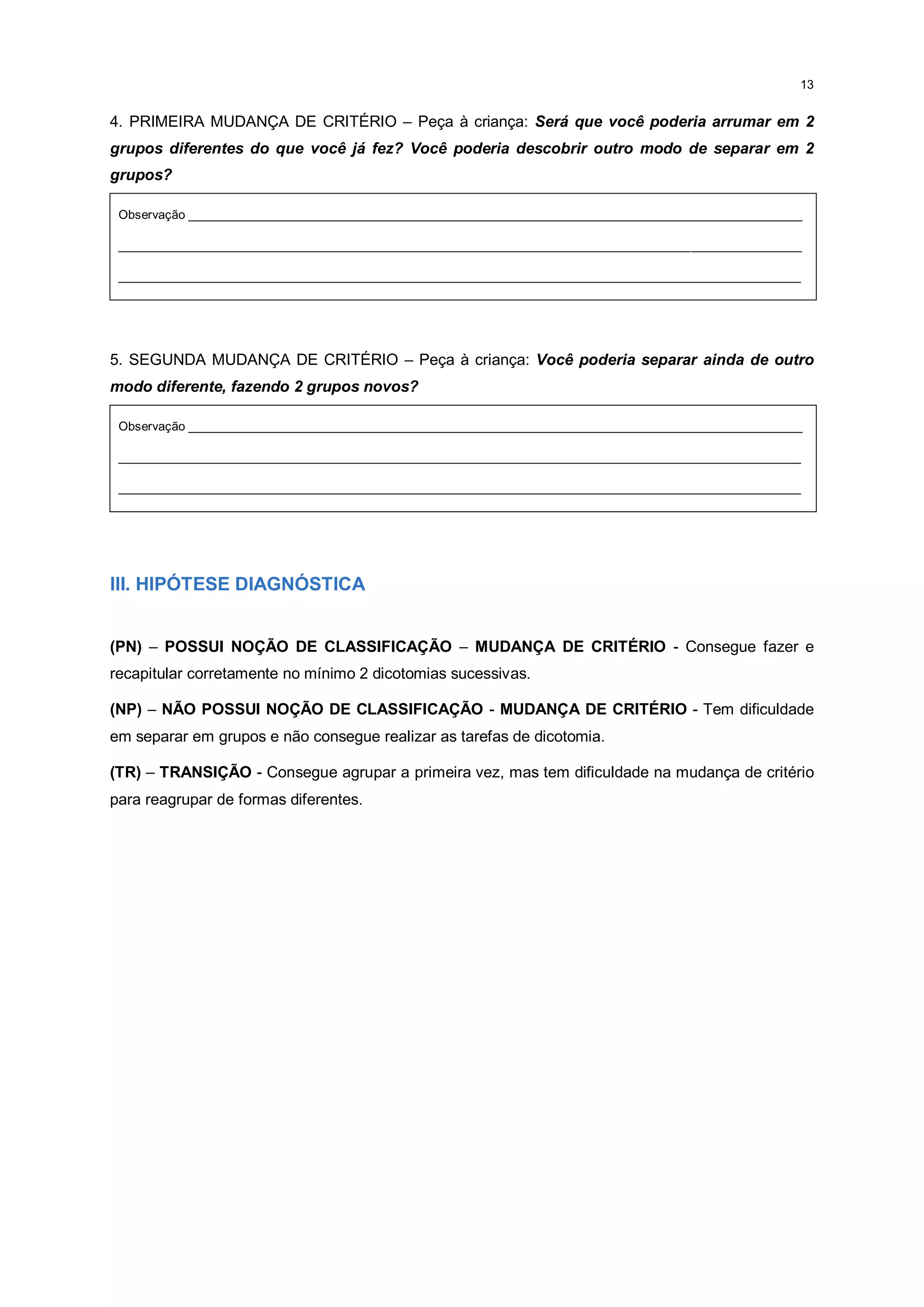 Provas piagetianas | PDF