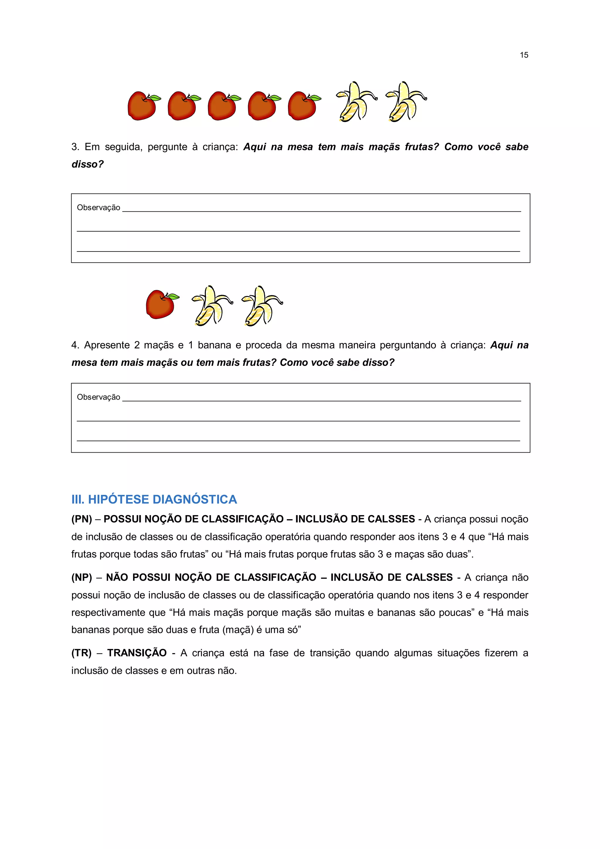 Provas piagetianas | PDF