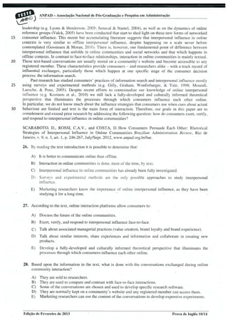 Provas português  fevereiro 2013