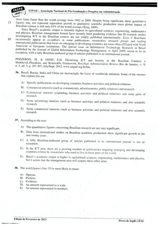 Provas português  fevereiro 2013