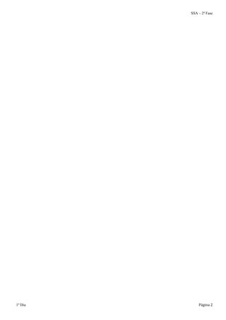 SSA – 2ª Fase 
1º Dia Página 2 
 
