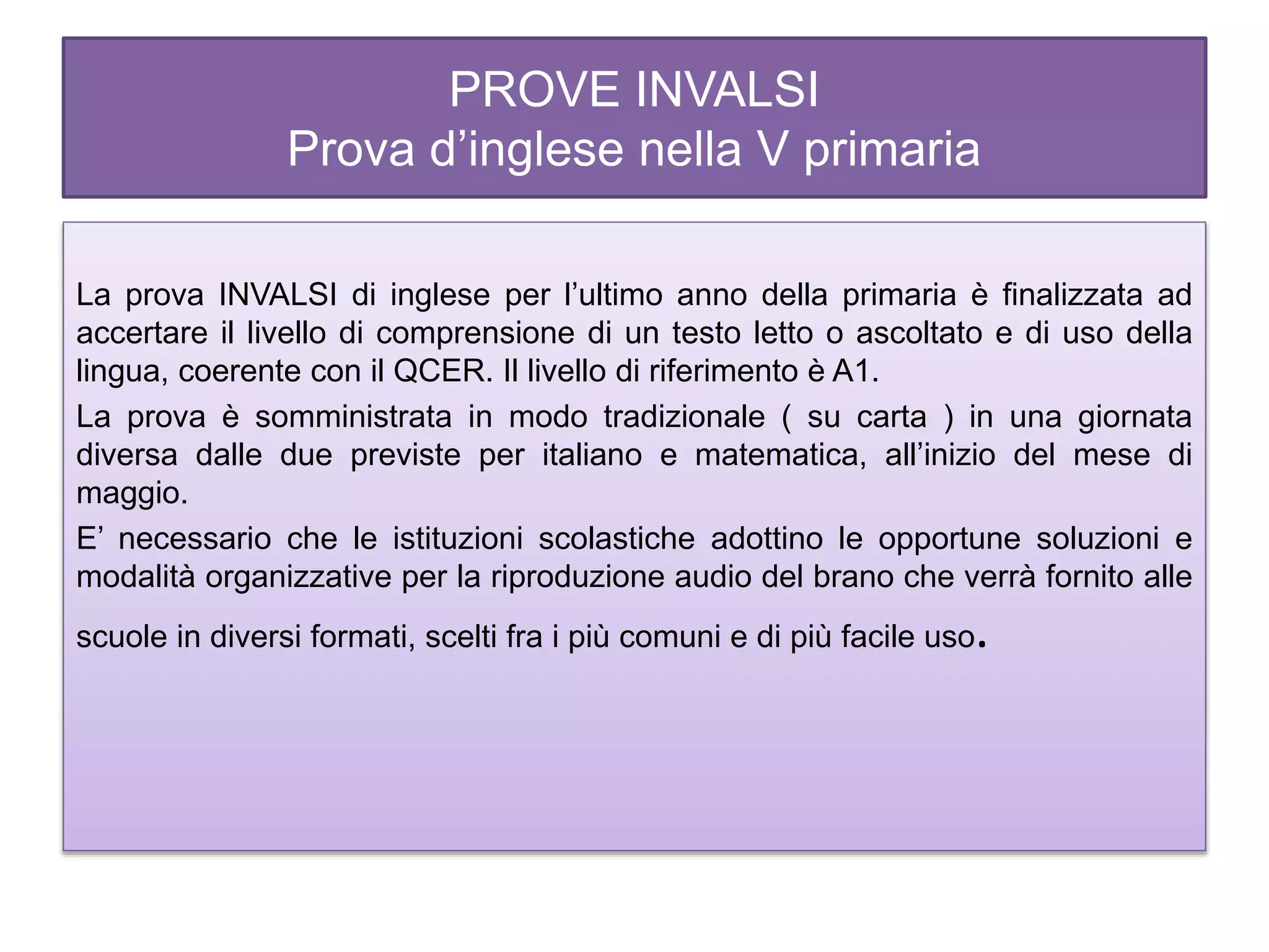 Prove invalsi | PPT