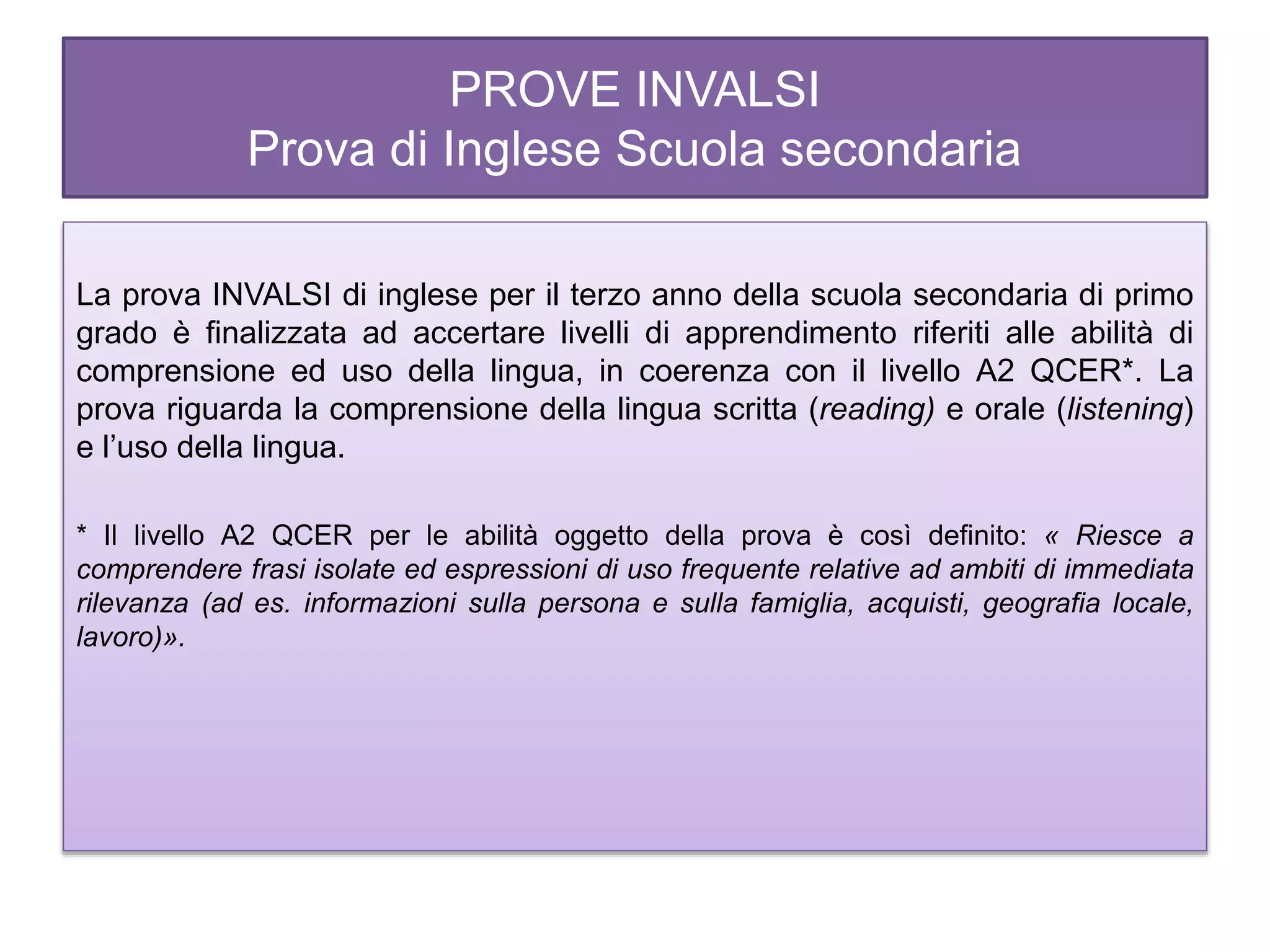 Prove invalsi | PPT