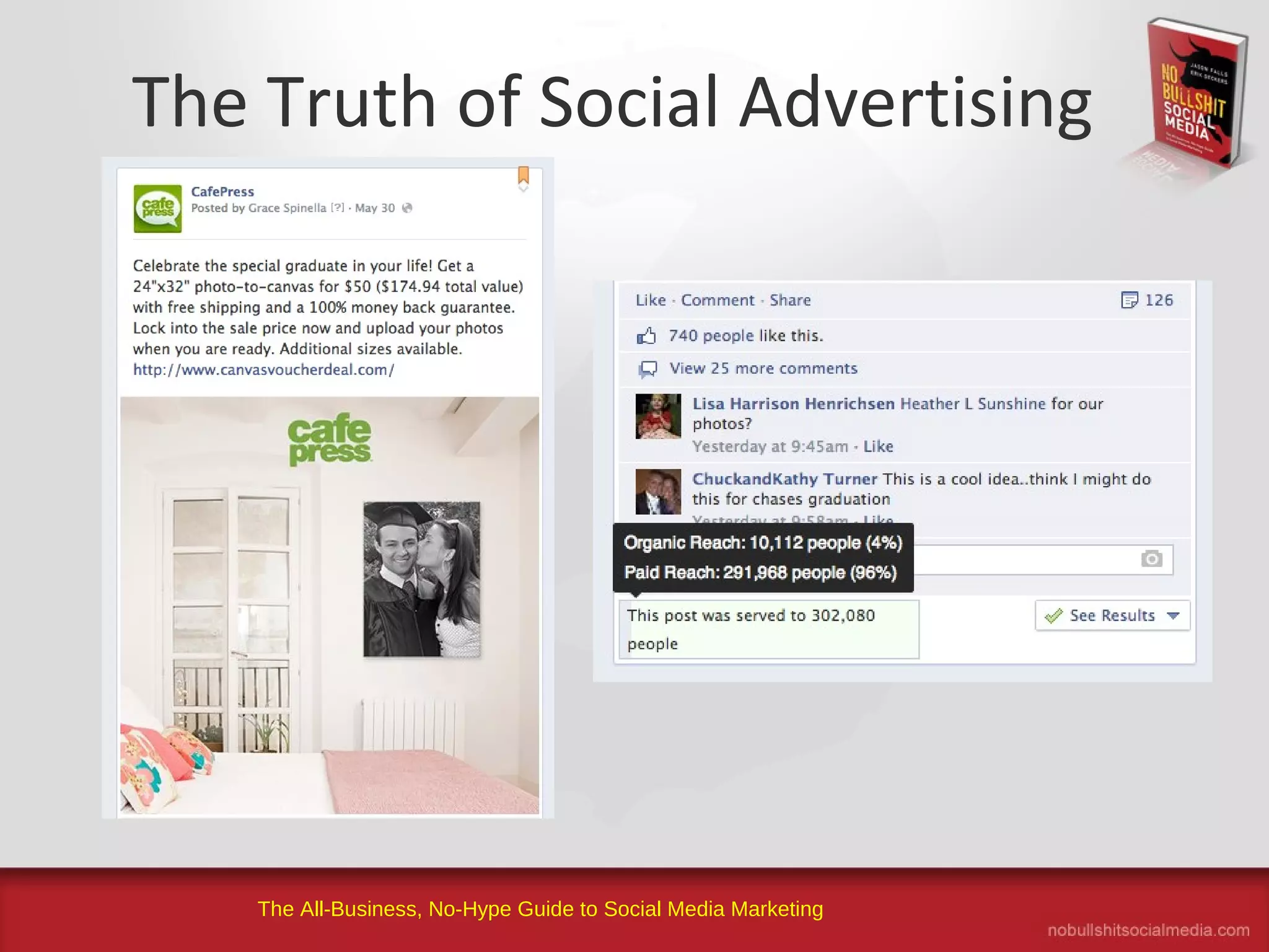 The All-Business, No-Hype Guide to Social Media Marketing
The Truth of Social Advertising
 