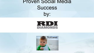 Proven Social Media
Success
by:

 