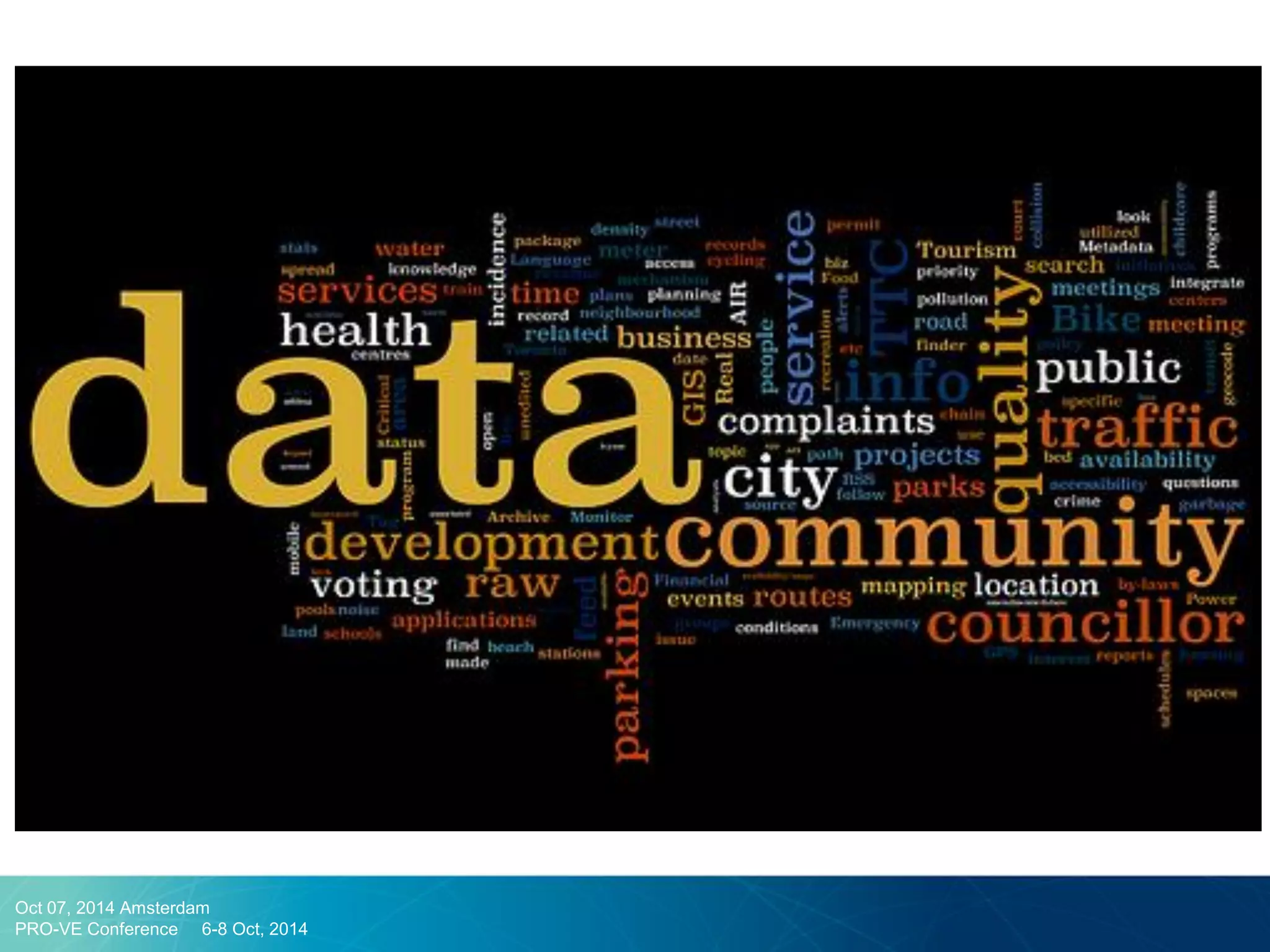 Oct 07, 2014 Amsterdam PRO-VE Conference 6-8 Oct, 2014  