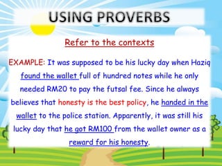 Guzik Proverbs Example Proverb lesson for b. average | PPTX